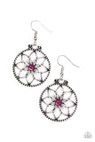 Bloom Bloom - Pink Paparazzi Earrings