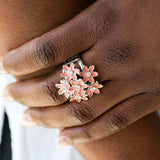 Blooming Bouquets - Orange Paparazzi Ring