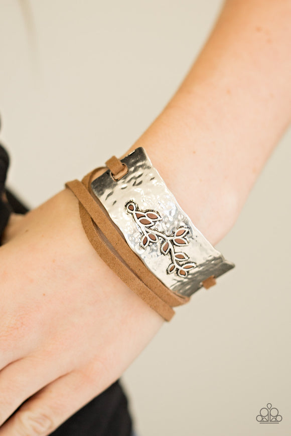 Branching Out - Brown Paparazzi Bracelet