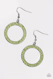 Bubbly Babe - Green Paparazzi Earrings