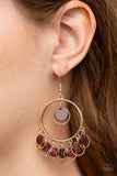 Cabana Charm - Brown Paparazzi Earrings