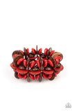 Caribbean Canopy - Red Wood Paparazzi Bracelet