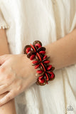 Caribbean Canopy - Red Wood Paparazzi Bracelet