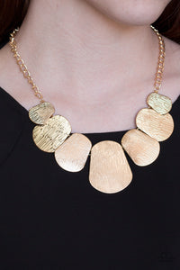 Cave The Day - Gold Paparazzi Necklace