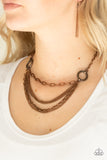 Chains of Command - Copper Paparazzi Necklace