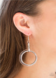 Circus Circuit - White Paparazzi Earrings