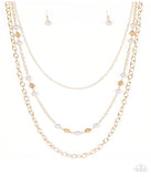 Classical Cadence - Gold Paparazzi Necklace Set