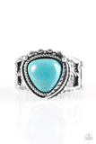 Cliff Climber - Blue Paparazzi Ring