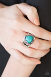 Cliff Climber - Blue Paparazzi Ring