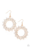 Combustible Couture - Gold Paparazzi Earrings