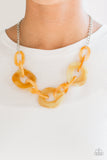 Courageously Chromatic - Yellow Paparazzi Necklace