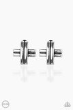 Couture Crossover - Silver Clip-on Paparazzi Earrings