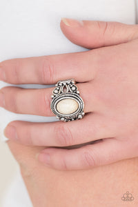 Coyote Canyon - White Paparazzi Ring