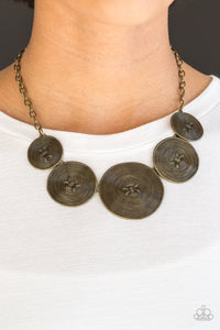 Deserves a Medal - Brass Paparazzi Necklace