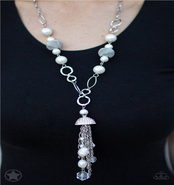 Designated Diva Pearls - Blockbuster - White Paparazzi Necklace