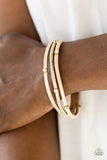 Drop A Shine - Gold Paparazzi Bracelet Wrap