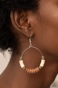 Earthy Esteem - Brown Paparazzi Earrings