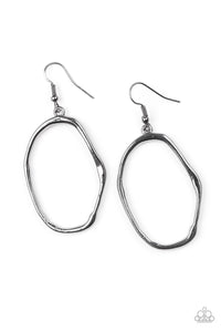 Eco Chic -  Black Paparazzi Earrings