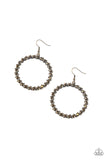 Enlighten Me - Brass Paparazzi Earrings