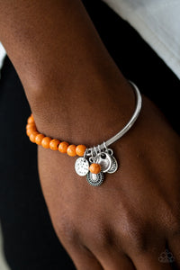 Ever Everest - Orange Paparazzi Bracelet