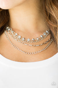 Extravagant Elegance - Silver Paparazzi Necklace