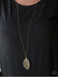 Fall Foliage - Brass Paparazzi Necklace