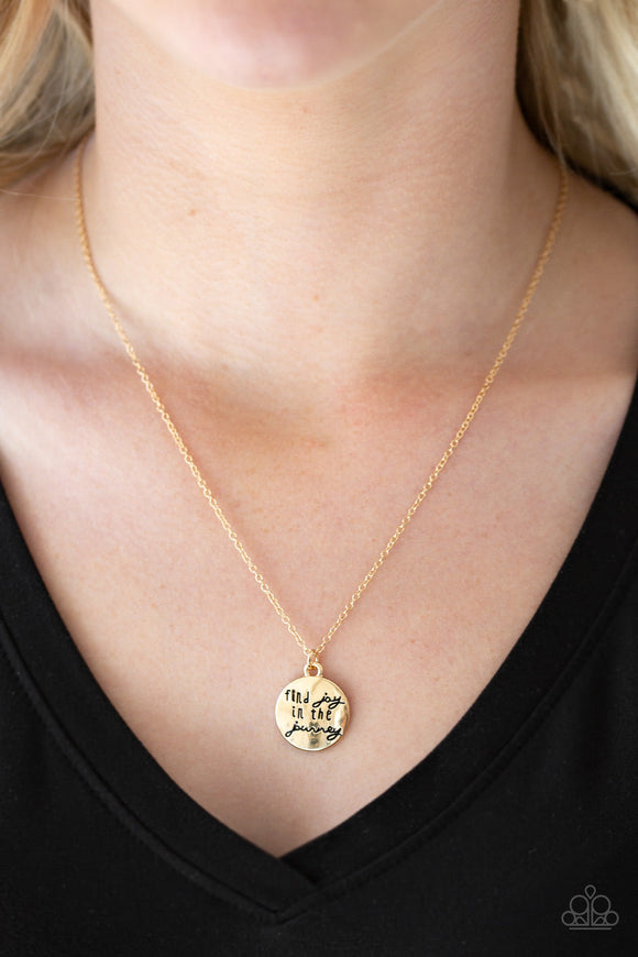 Find Joy - Gold Paparazzi Necklace