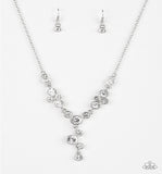 Five Star Starlet White Bling - Silver Paparazzi Necklace