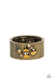 Flickering Fortune - Brass Paparazzi Bracelet