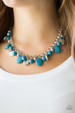 Flirtatiously Florida - Blue Paparazzi Necklace