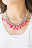 Friday Night Fringe - Pink Paparazzi Necklace