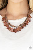 Fringe Fabulous - Copper Paparazzi Necklace