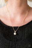 Glamour Girl Pearl - Gold Paparazzi Necklace