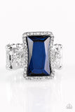 Glamour Icon - Blue Paparazzi Ring