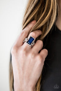 Glamour Icon - Blue Paparazzi Ring