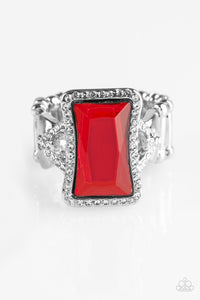 Glamour Icon - Red Paparazzi Ring