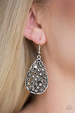 Glow With The Flow -  Silver Paparazzi Earrings