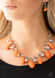 Grand Canyon Grotto - Orange Paparazzi Necklace