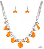 Grand Canyon Grotto - Orange Paparazzi Necklace