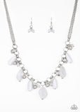 Grand Canyon Grotto - White Paparazzi Necklace