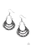 Hang Zen - Black Paparazzi Earrings