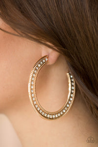 Haute Mama - Gold Paparazzi Earrings