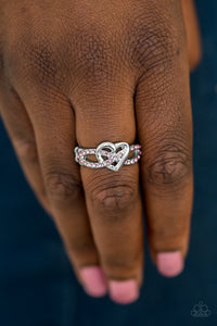 Heavenly Heart - Pink Paparazzi Ring