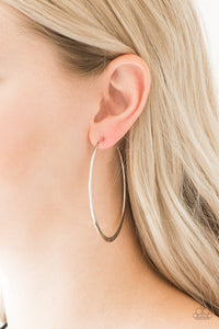 Hoop Hero - Silver Paparazzi Earrings