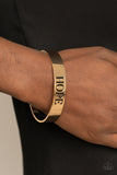 Hope Makes The World Go Round - Gold Paparazzi Bracelet