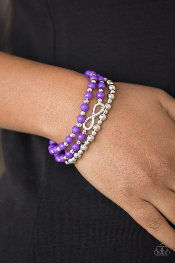 Immeasurably Infinite - Purple Paparazzi Bracelet