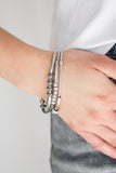 Industrial Instincts - Silver Paparazzi Bracelet