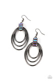 Intergalactic Glamour - Black Paparazzi Earrings