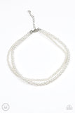 Ladies Choice - White Paparazzi Choker Necklace