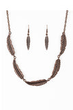 Light Flight - Copper Paparazzi Necklace